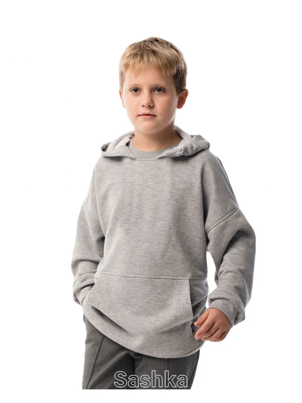 Худі для дівчинки Oversize сіре